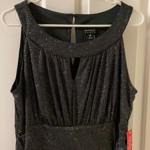 Black glittery long dress